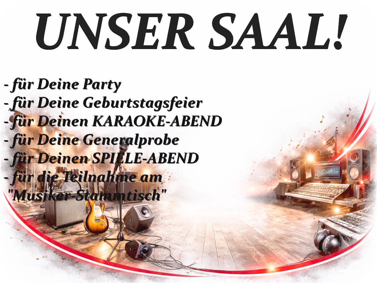 unser saal Veranstaltungssaal des Vereins kreARTiv